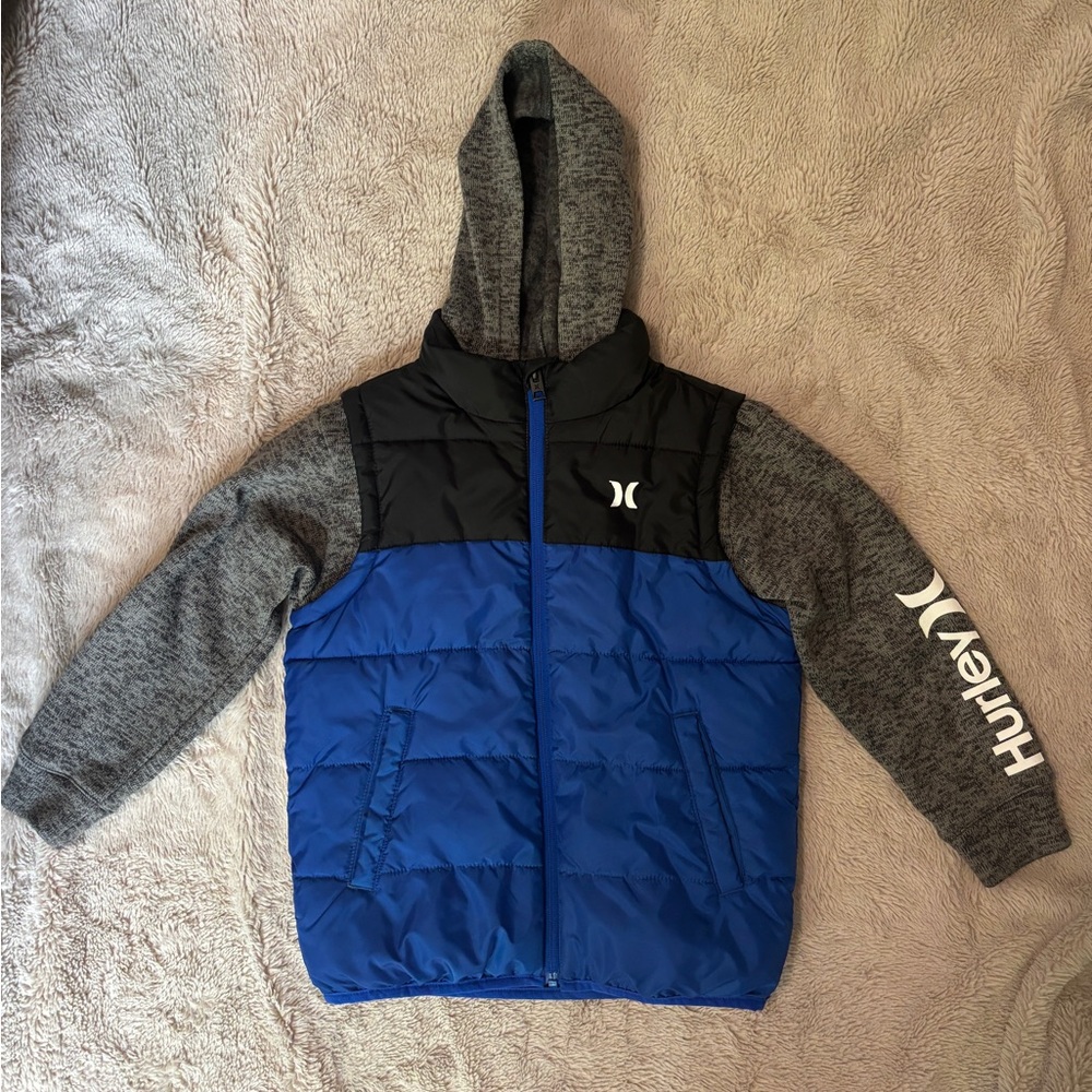Hurley Kids Jacket in Blue and Gray
